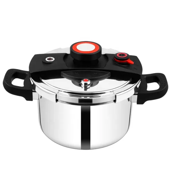 Large Capacity 304 Stainless Steel Explosion Proof Pressure Cooker for Home Kitchen Cooking