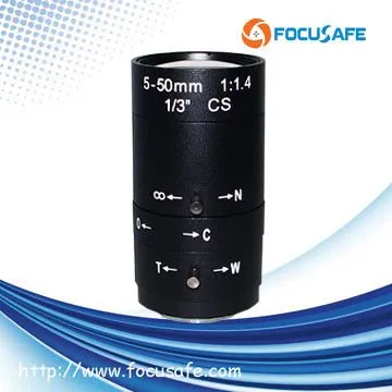 5-100mm Varifocal Manual Iris High Resolution Security CCTV Lens