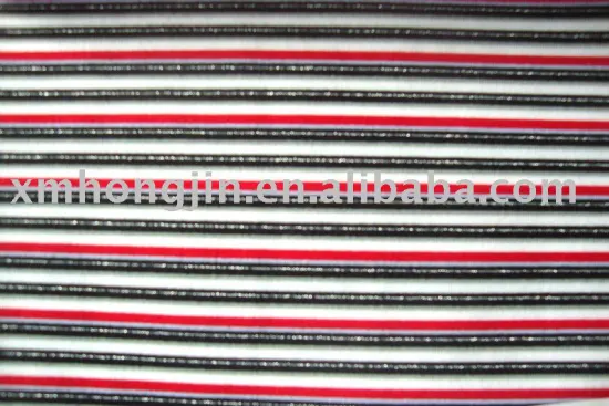 Nylon Lycra Spun Gold Fabric With Colorbar