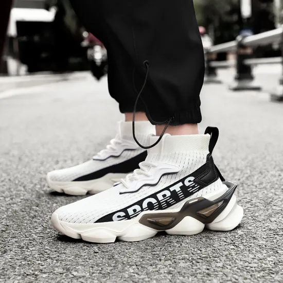 Men's casual sports shoes fashion trendy shoes men's light casual shoes outdoor light ankle men's shoes breathable cushioning