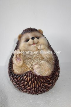 Outdoor garden craft resin happy hedgehog