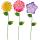 3 Pack Flower Garden Stakes Decor