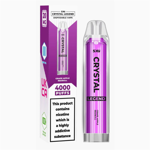 Crystal Legend 2% Pack de vape jetable de 10