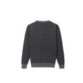 Men's Knitted Jacquard Rectangle Crew-Neck Pullover