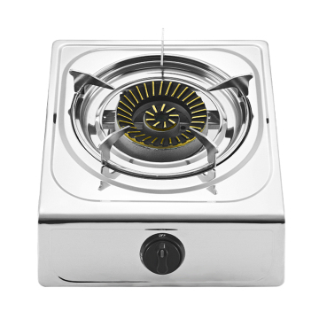 Full Body Stainless Steel Gas Cooker Single Burner Gas Stoves For Indoor Kitchens