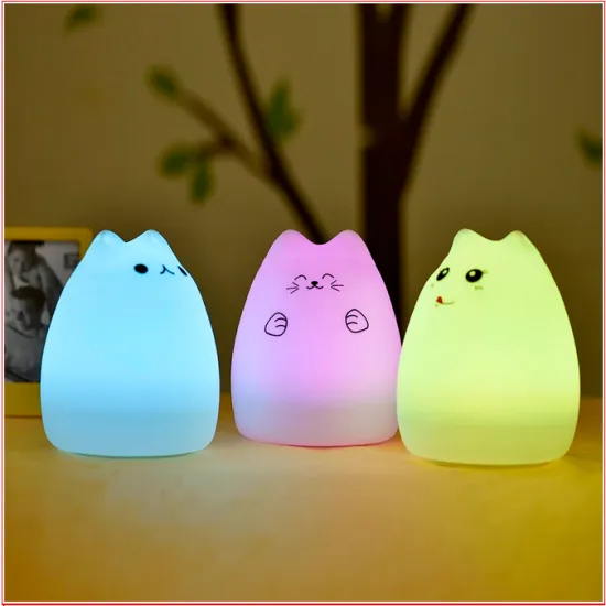 Professional Cute Bear Cheap Colorful Chargeable LED Night Light
