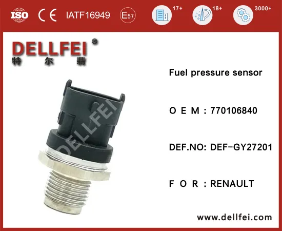 Fuel Common Rail Pressure Sensor 770106840 for RENAULT