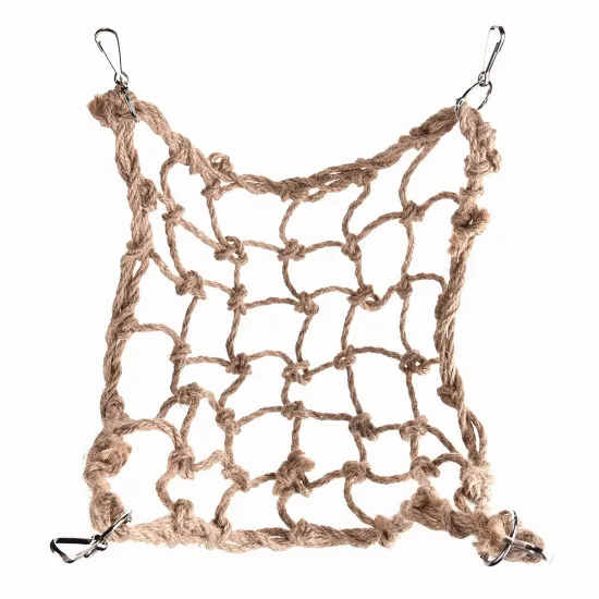 Parrot Rope Net Pet Parrot Bird Chew Play Climbing Chewing Toys Swing Hammock Toy with Hook Hanging Pet Birds Supplies Newest