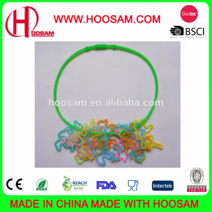 Fahion silicone silly necklace /popular cute silly necklace