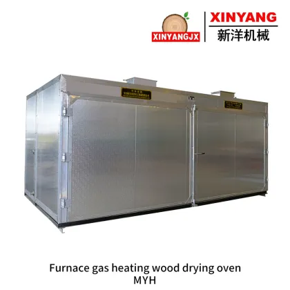 Furnace gas heating wood drying oven