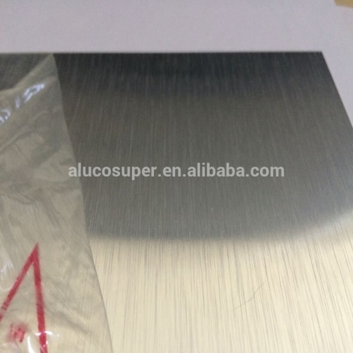 Silver Brushed Color Aluminum Sheet