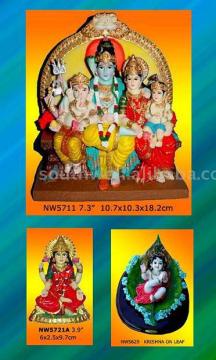 Resinic Hindu God &amp; Polyresin  Statue