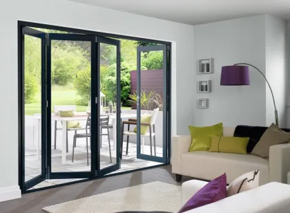 Bi fold patio Doors Soundproof Folding Glass Doors
