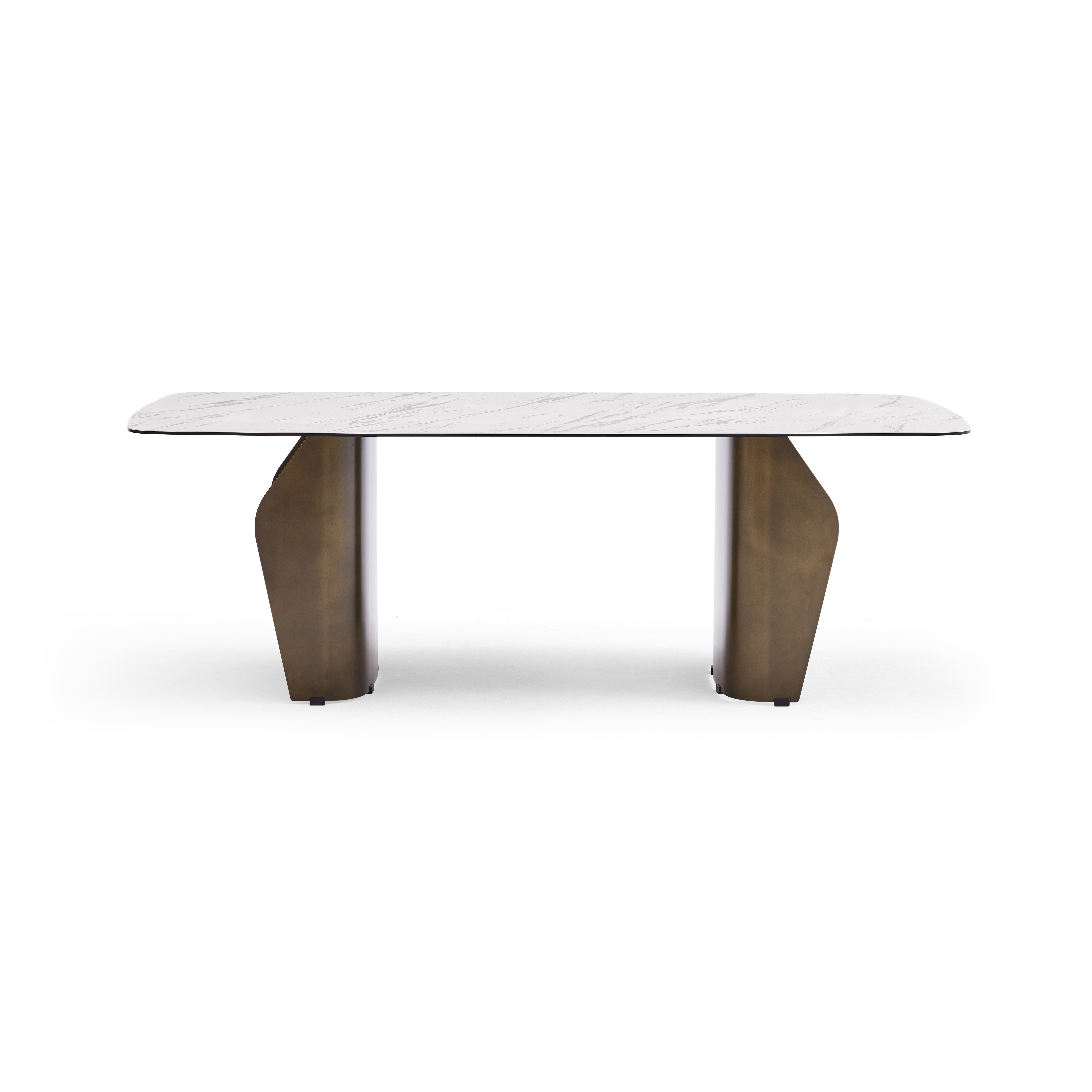 モダンなデザインの豪華な大理石のダイニングテーブル