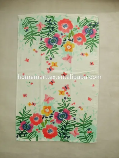 reactive print kitchen cotton velour tea towel print towels textiles china supplier bulk buy from china