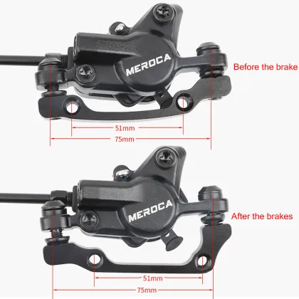 Mountain Bike Brake Components: Disc Oil, Calipers, and Clamps for Front and Rear Brakes