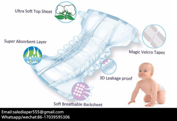 B grade baby diapers in bales