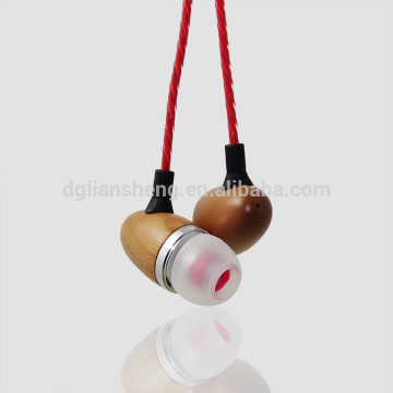 Good ear phones manufacturers wood in-ear ear phone