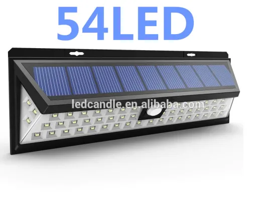 2017 trending products 54LED solar light with sensor , solar sensor led motion wall light