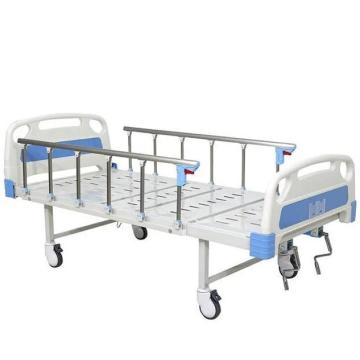 Secure Hospital Bed With Guardrail And Backrest