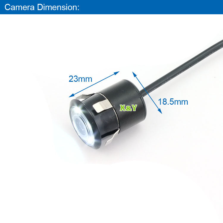 Mini Video Camera Car Rear View Camera with LED Night Vision Xy-1217