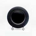 piastre di stoviglie in ceramica ciotola ciotola nera in rilievo