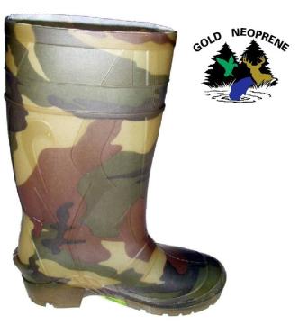 Camo PVC Boots, Rain Boots