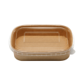 Biodegradable Kraft Paper Rectangular Food Container