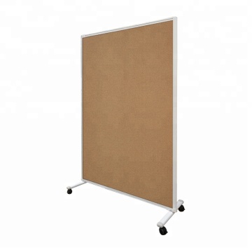 high density movable cork board bulletin boards with wheels
