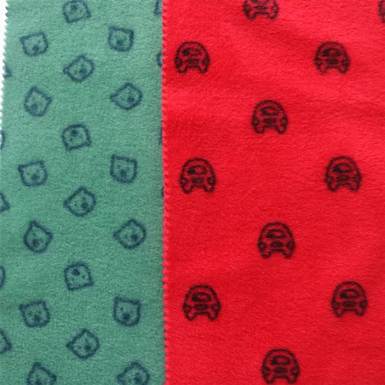 Customized Color Good Design Recycle 100% Polyester Weft Knitted Aop Polar Fleece Fabric for Coat Home Textile