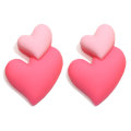 Colorful Resin  Double Hearts Flatback Cabochons  Diy Charms  Scrapbooking Phone Case Jewelry Making Accessory