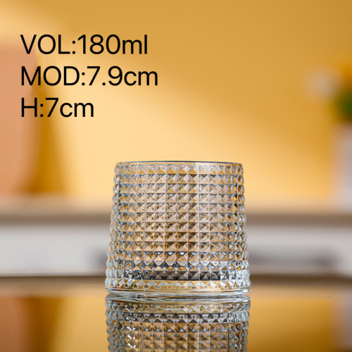 Vidro de vidro de uísque claro criativo de vidro