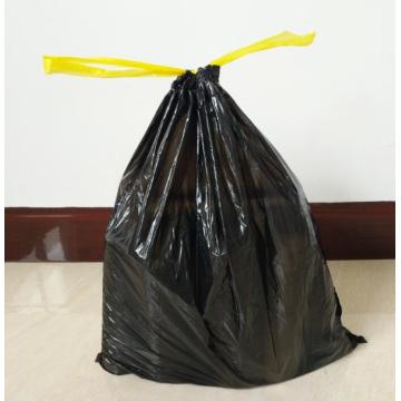 Bolsa de basura de plástico con cordón