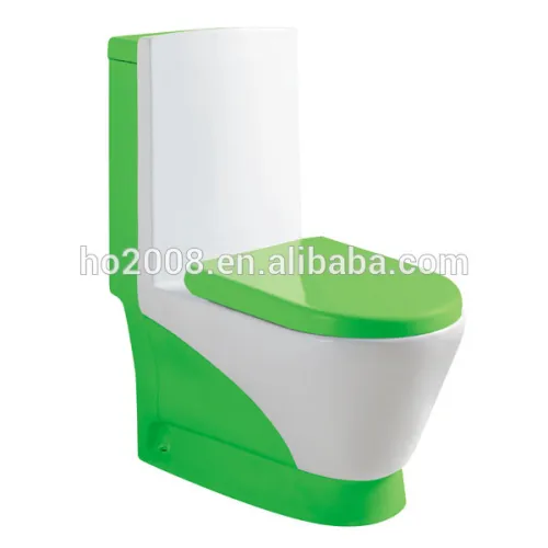 Siphonic One Piece Green Colored Toilets Ho 80423, High Quality
