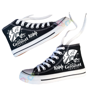 Genshin High-top Canvas Shoes - Customizable Casual Footwear for Men and Women Spring 2023