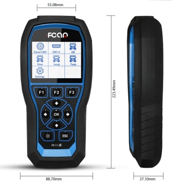 VIKTEC Heavy Duty Diesel Scan Tool - OBD2 Diagnostic Scanner for Heavy Trucks and Cars
