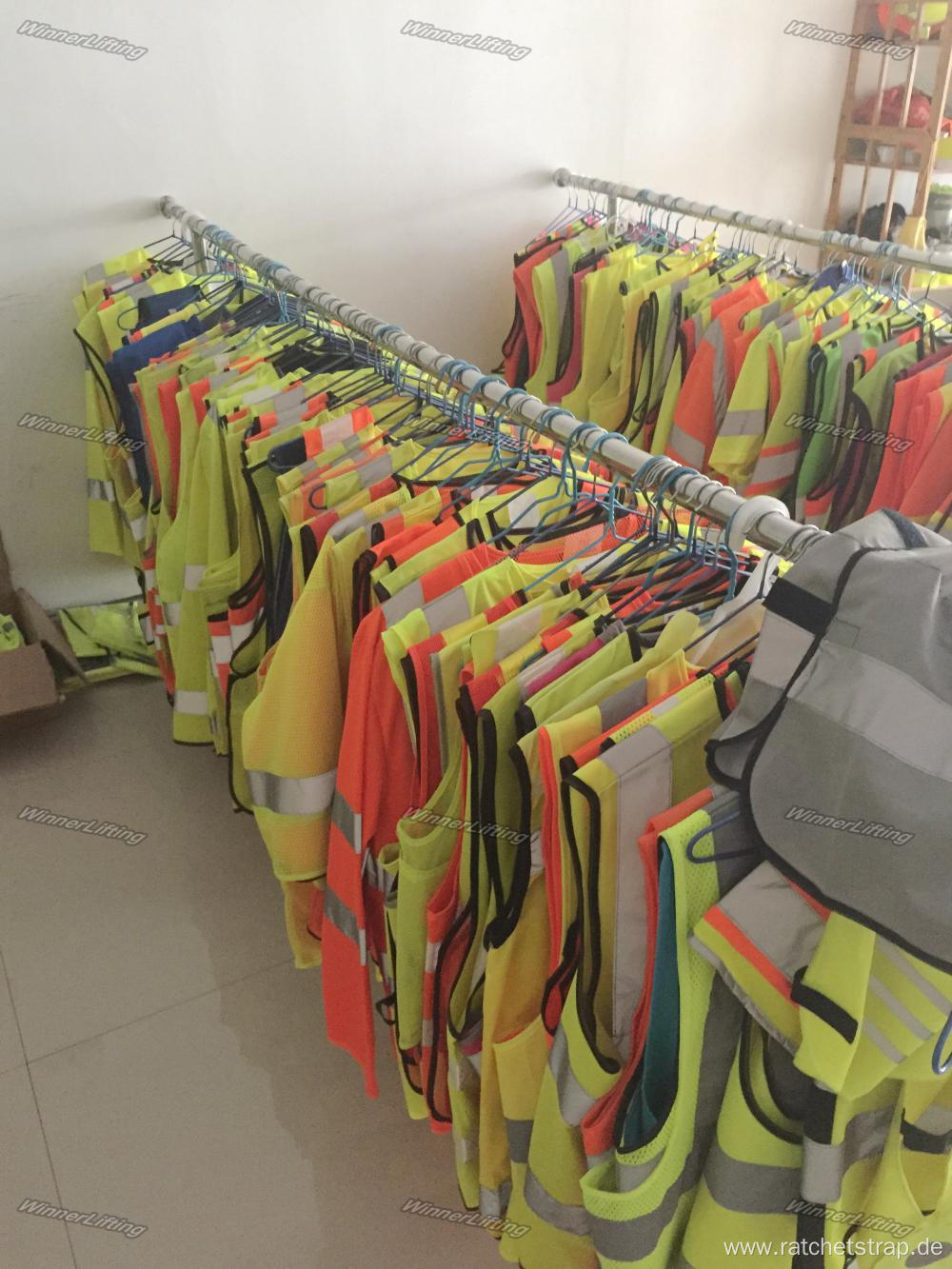 Yellow Orange Green Blue All Available Road Safety Visible Vests