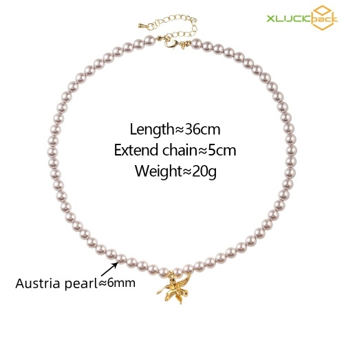 Elegant Vintage Pearl Beads Fashion Necklace for Women