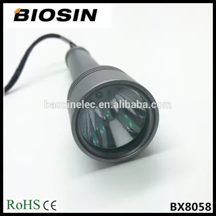 Waterproof led rechargeable multifunctional flashlight