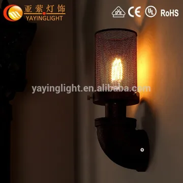 decoration wrought wall lamp,Vintage wrought iron glass wall lamp