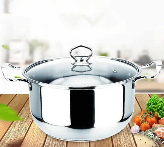 Multi-purpose Two Handles Stainless Steel Soup Pot