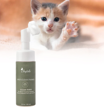 Private Label Natural Ingredient Dog Cat Dry Shampoo Cleaning Foam No Rinse Pet Paw Cleaner With Scrubber Brush