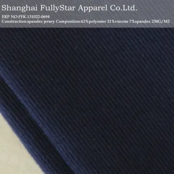 polyester viscose spandex fabric jersey fabric