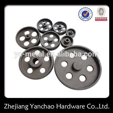 cheap custom oem cast iron black pulley wheel