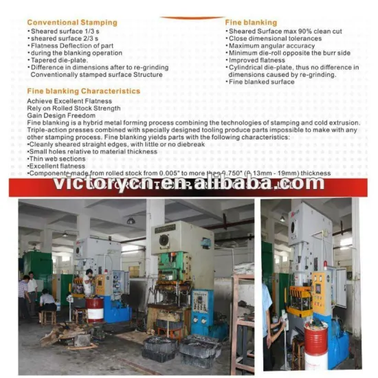 Metal Productions made of high precision Factory