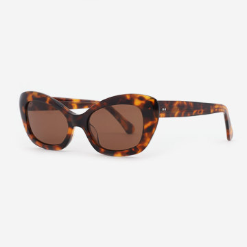 Squaure slightly cat eyed Acetate Women's Sunglasses