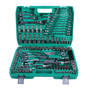 Kit Alat Pembaikan Auto dan Basikal 151-Piece Professional: set komprehensif termasuk sepana soket, spanner, bit pemutar skru, dan banyak lagi (CR-V)
