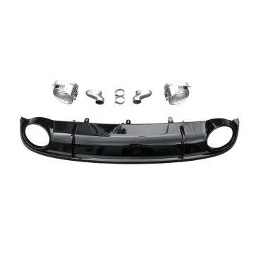 Black Rear Diffuser Lip Spoiler for Audi A7/S7/RS7 (2009-2015)
