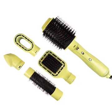 5-in-1 Negative Ion Blow Dryer Brush Curler Ceramic Hot Curlers Hair Straightening Set
