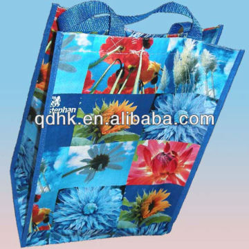 High quality colorful woven bag with handle for apparel
